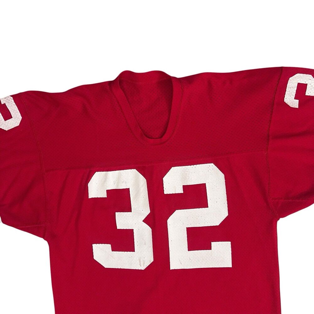 Vintage 80s Sand Knit Pro Action San Francisco 49ers #32 Jersey USA Mens L - Picture 3 of 11